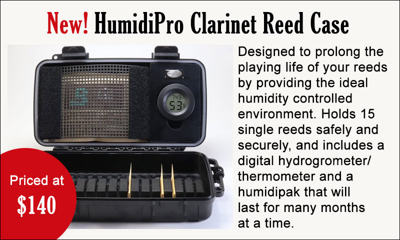 New HumidiPro Clarinet Reed Case
