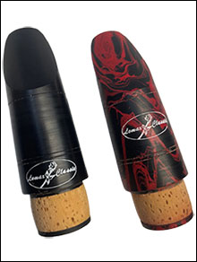 Classic Elite black and red marble mouthpieces
